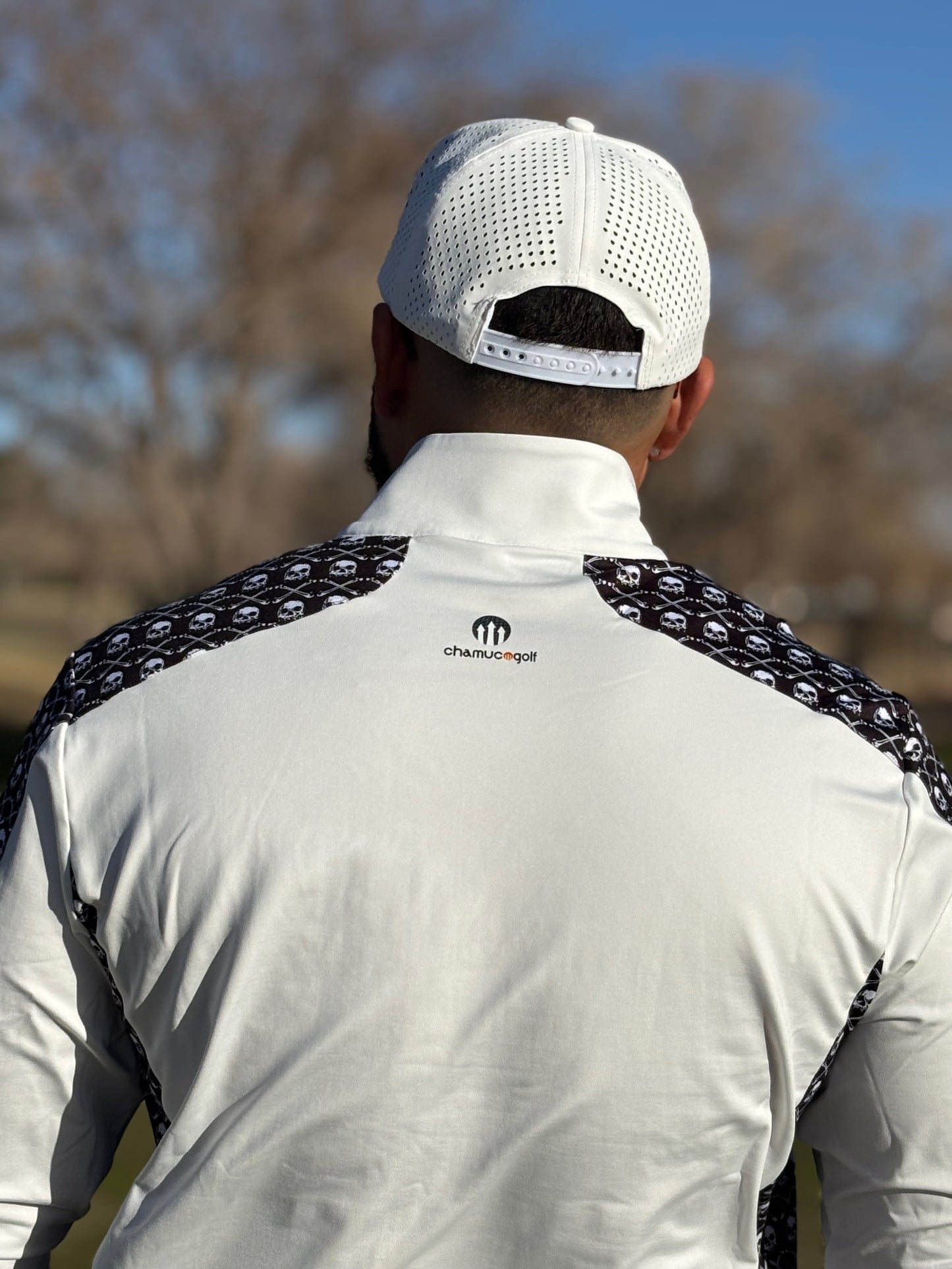 Chamuco Golf Quarter Zip Dry-Lite Pullover White