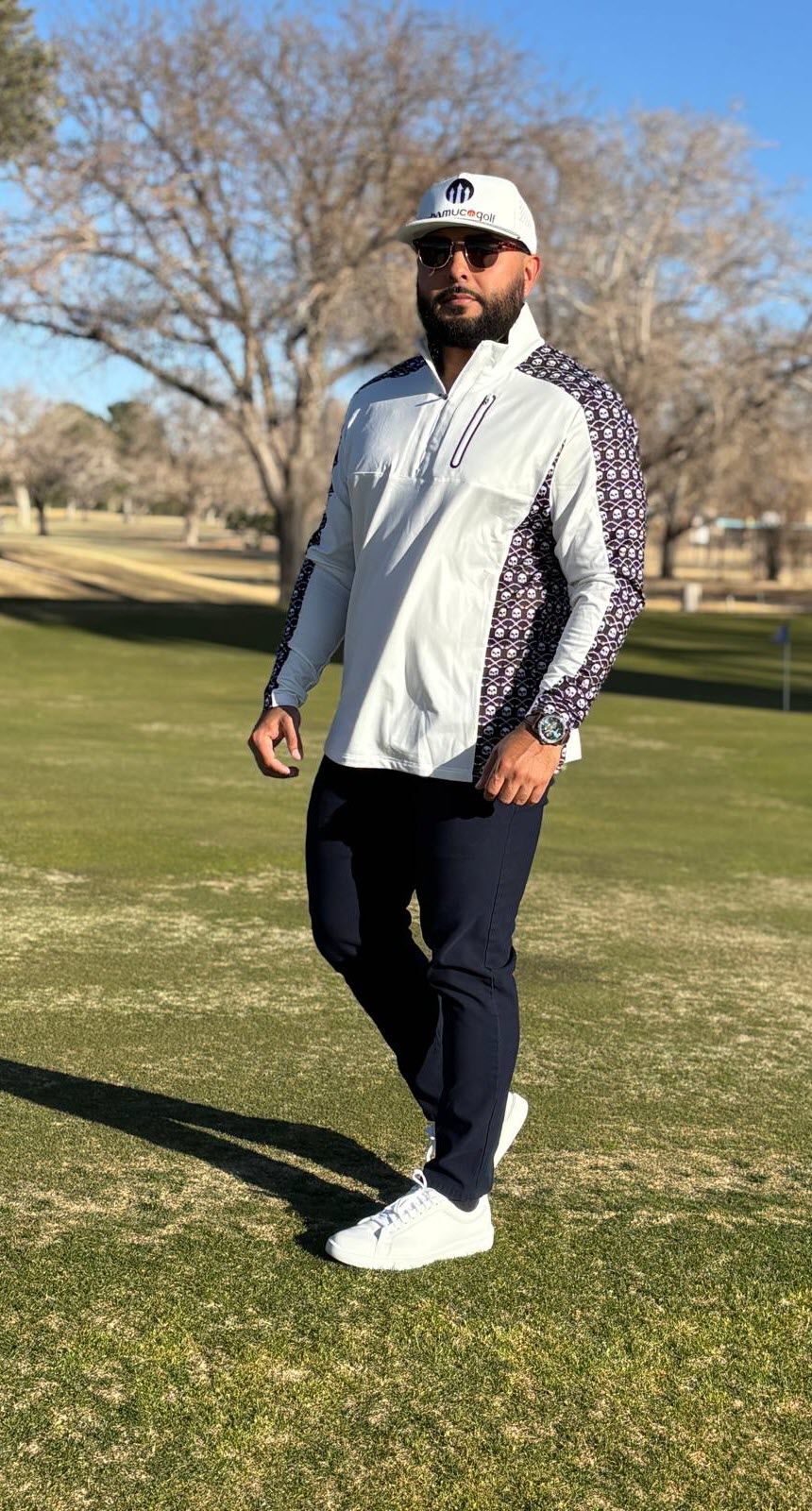 Quarter Zip Dry Lite Pullover White